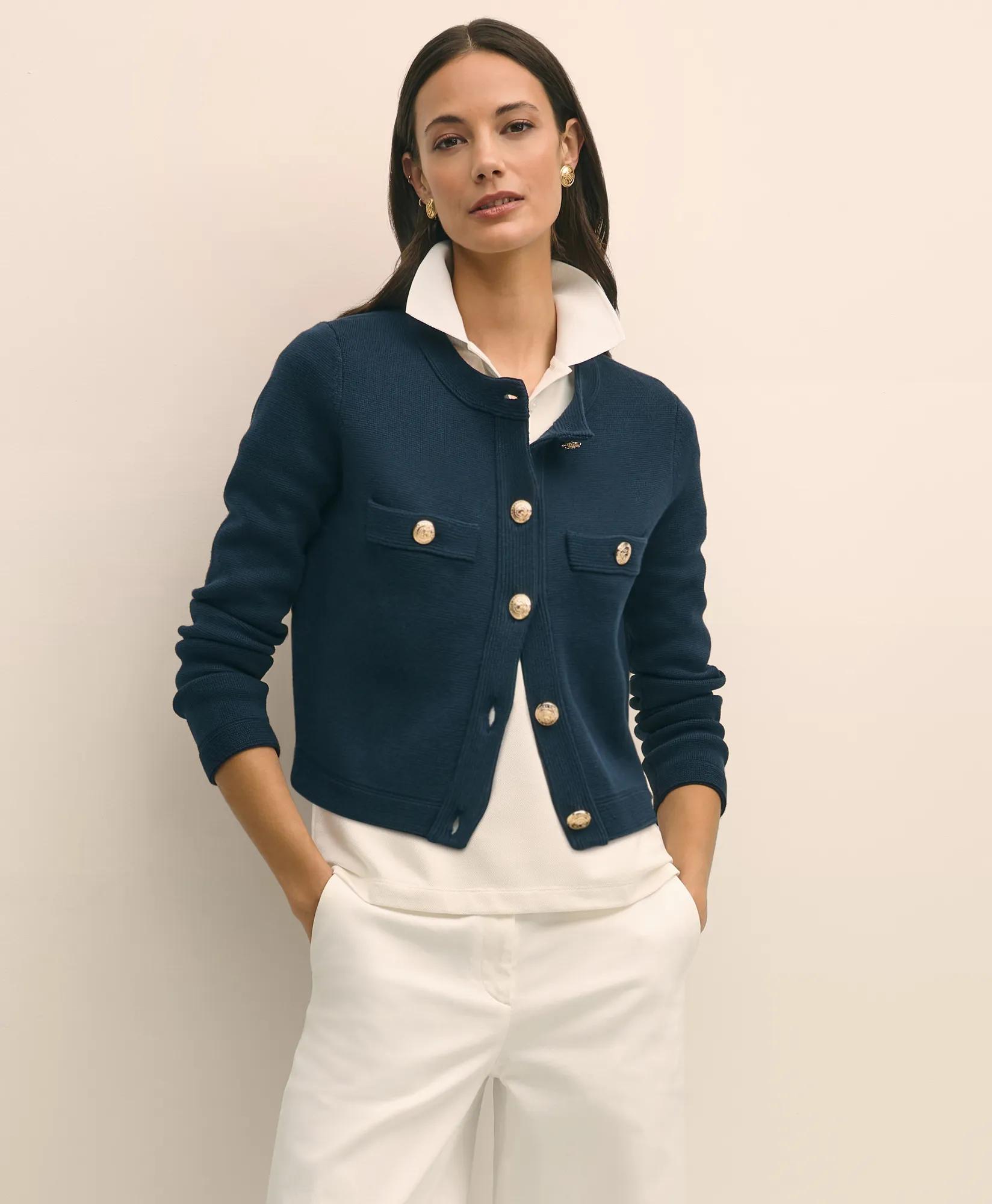 Sweater Jacket in Supima Cotton