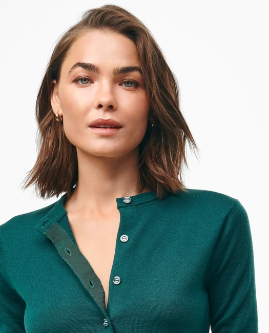 Extra-Fine Twinset Cardigan in Merino Wool