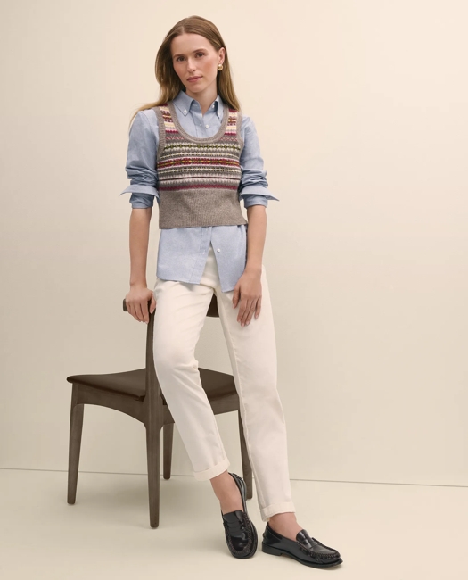 Lambswool Fair Isle Sweater Vest