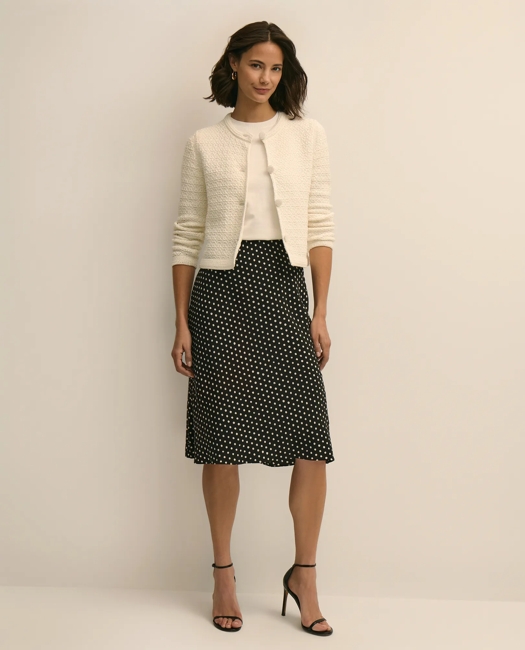 Mercerized Cotton Crochet Sweater Jacket