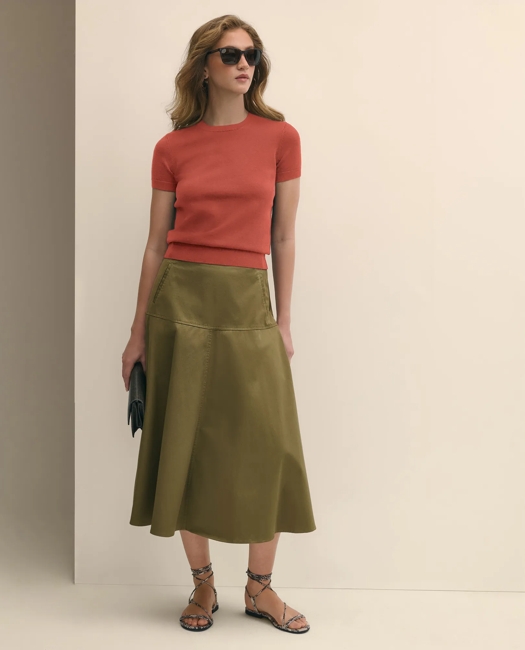 Supima Cotton Short-Sleeve Shell Sweater