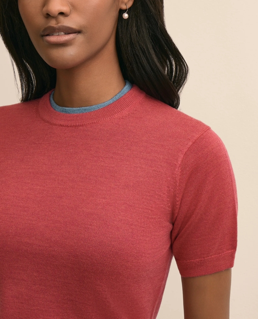Ultimate Merino Wool Short-Sleeve Sweater Shell