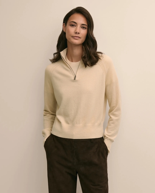 Cashmere Quarter-Zip Sweater