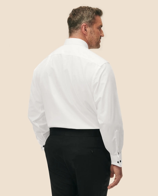 Big & Tall Non-Iron Supima Cotton Poplin Londoner Collar, Tuxedo Shirt