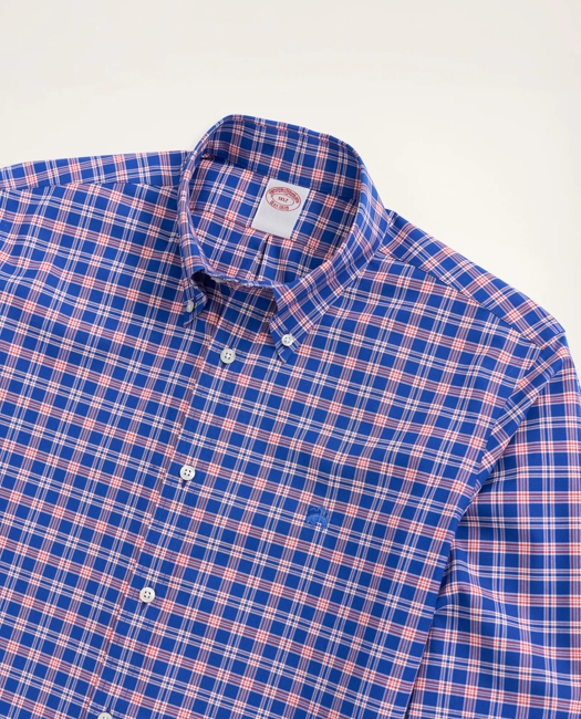 Stretch Big & Tall Sport Shirt, Non-Iron Check