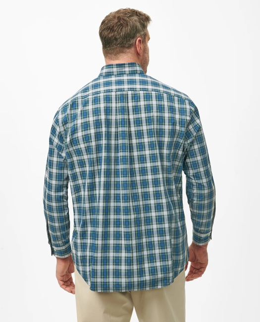Big & Tall Friday Shirt, Poplin Tartan