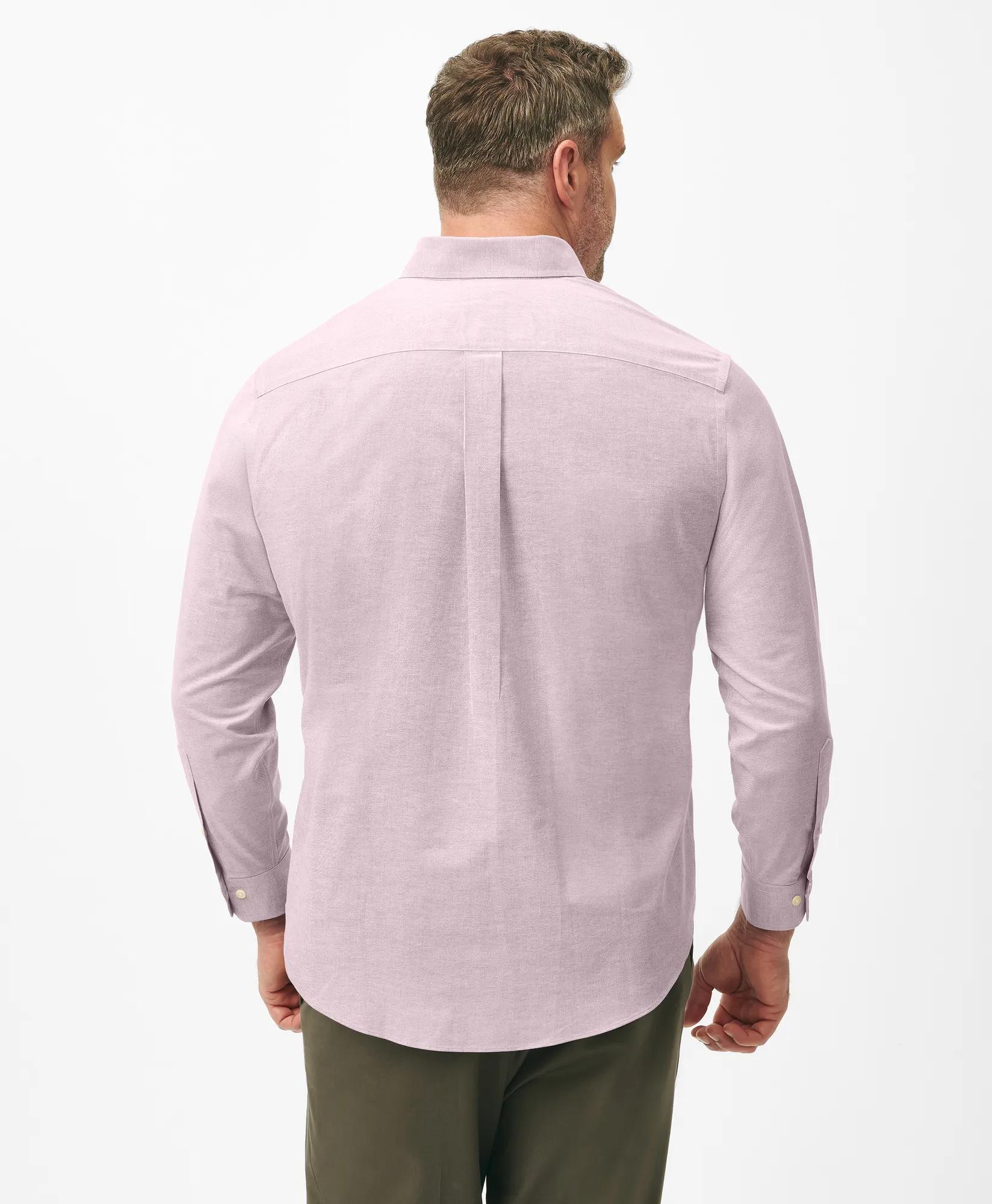 Big & Tall Stretch Cotton Non-Iron Oxford Polo Button Down Collar, Shirt
