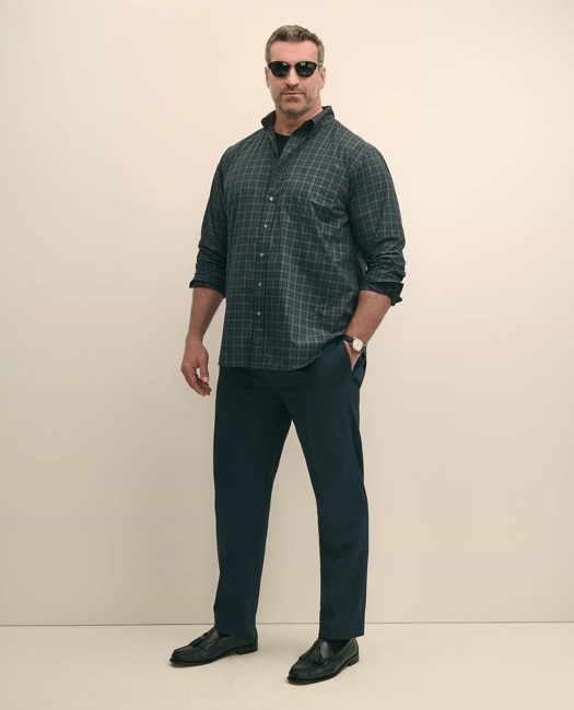 Big & Tall Friday Shirt, Poplin Black Watch