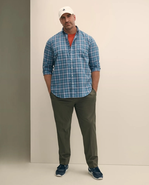 Big & Tall Friday Shirt, Poplin Tartan