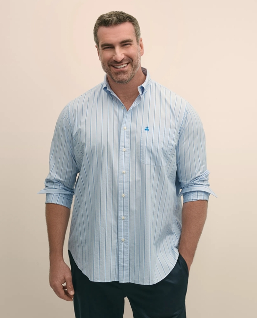 Big & Tall Friday Shirt, Poplin Stripes