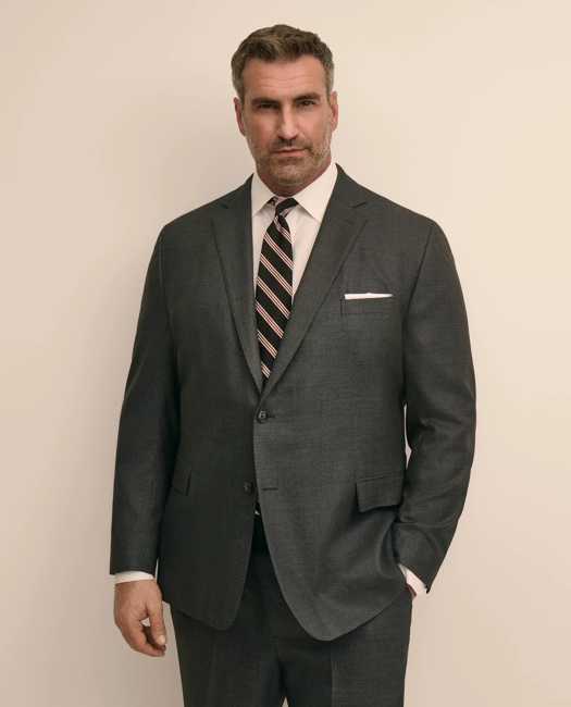 Explorer Collection Big & Tall Stretch Wool Blend Birdseye Suit Jacket