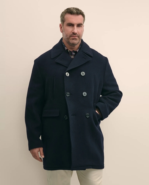 Big & Tall Classic Wool Pea Coat