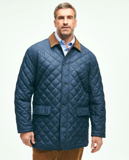 Big & Tall Paddock Diamond Quilted Coat