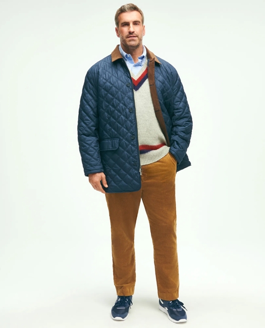 Big & Tall Paddock Diamond Quilted Coat