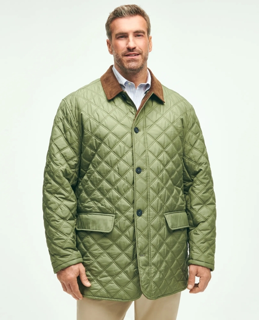 Big & Tall Paddock Diamond Quilted Coat