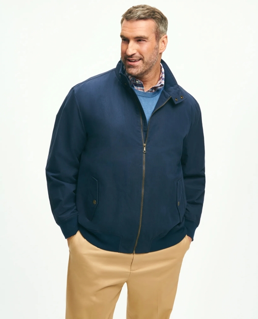Big & Tall Bomber Jacket in Cotton Blend