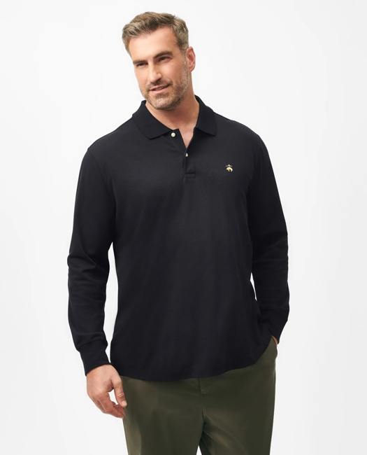 Golden Fleece Big & Tall Stretch Supima Long-Sleeve Polo Shirt