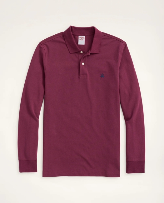 Golden Fleece Big & Tall Stretch Supima Long-Sleeve Polo Shirt