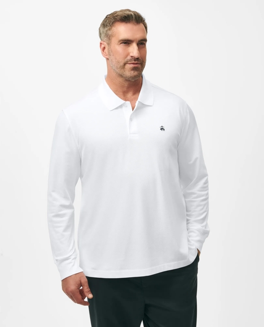 Golden Fleece Big & Tall Stretch Supima Long-Sleeve Polo Shirt