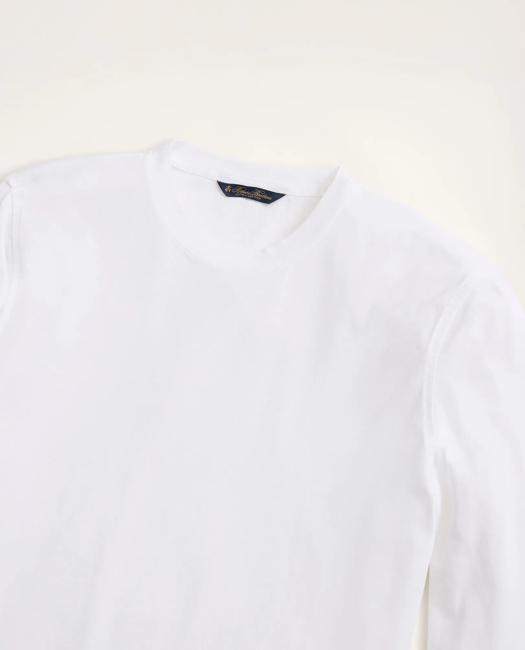 Big & Tall Supima Cotton Long-Sleeve Logo T-Shirt