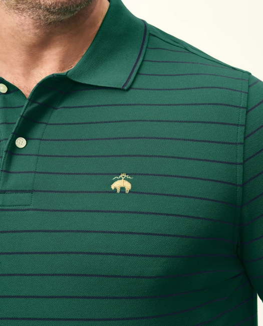 Golden Fleece Big & Tall Thin Striped Supima Polo Shirt