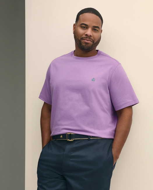 Big & Tall Cotton Jersey T-Shirt - Medium Purple