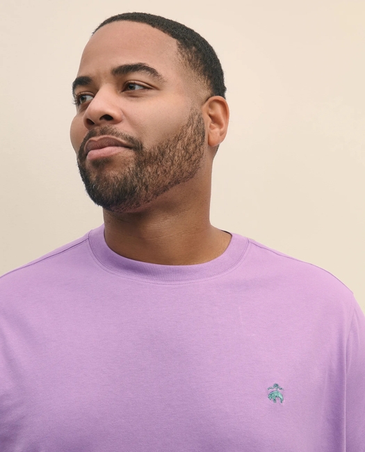 Big & Tall Cotton Jersey T-Shirt - Medium Purple