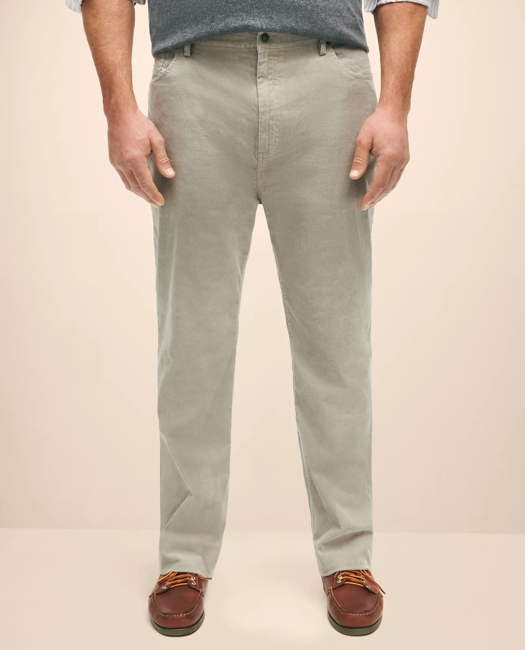 Big & Tall Five-Pocket Stretch Corduroy Cotton Pants