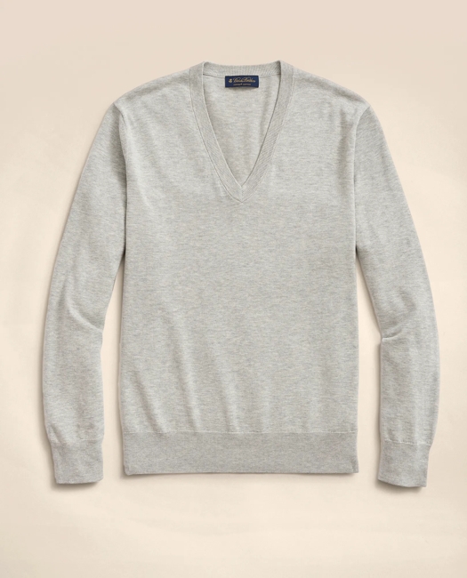 Big & Tall Supima Cotton V-Neck Sweater