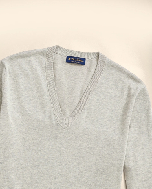 Big & Tall Supima Cotton V-Neck Sweater