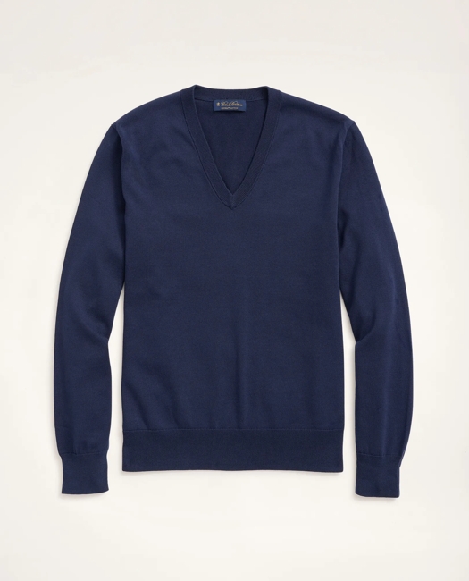 Big & Tall Supima Cotton V-Neck Sweater