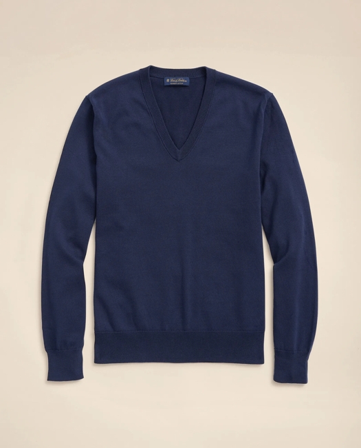 Big & Tall Supima Cotton V-Neck Sweater