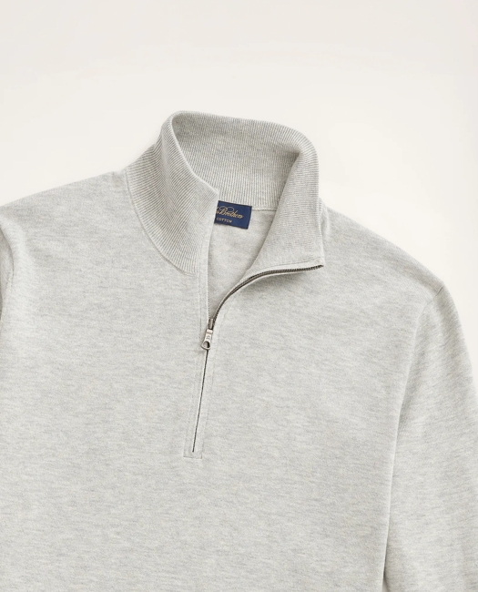 Big & Tall Supima Cotton Half-Zip Sweater