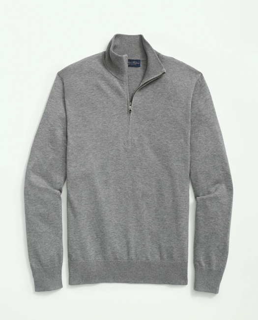 Big & Tall Supima Cotton Half-Zip Sweater