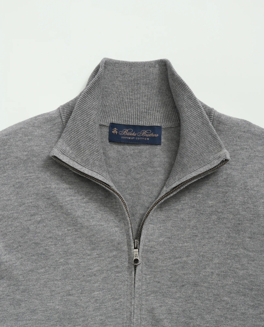 Big & Tall Supima Cotton Half-Zip Sweater