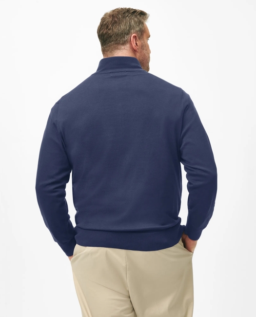 Big & Tall Supima Cotton Half-Zip Sweater