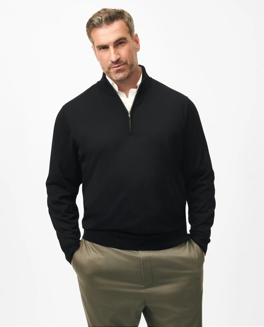 Big & Tall Ultimate Merino Wool Half-Zip Sweater