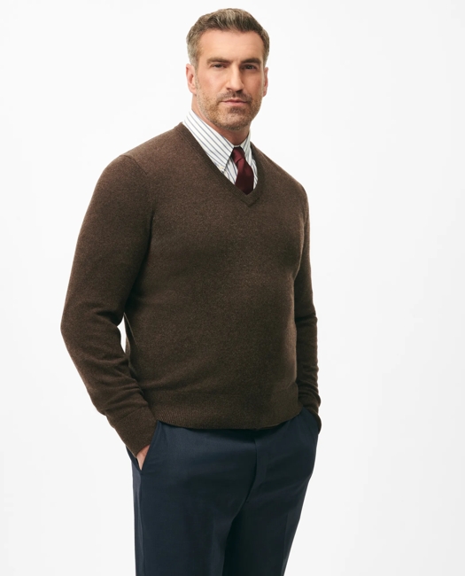 Big & Tall 3-Ply Cashmere V-Neck Sweater