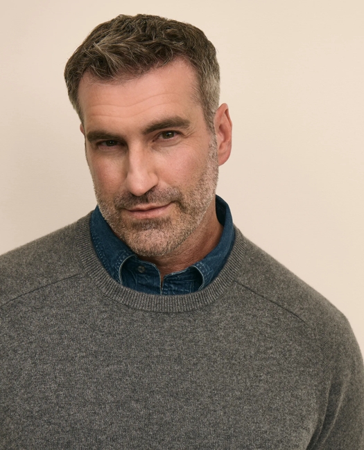 Big & Tall 3-Ply Cashmere Crewneck Sweater