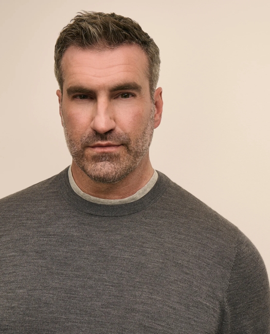Big & Tall Ultimate Merino Wool Crewneck Sweater - Dark Grey