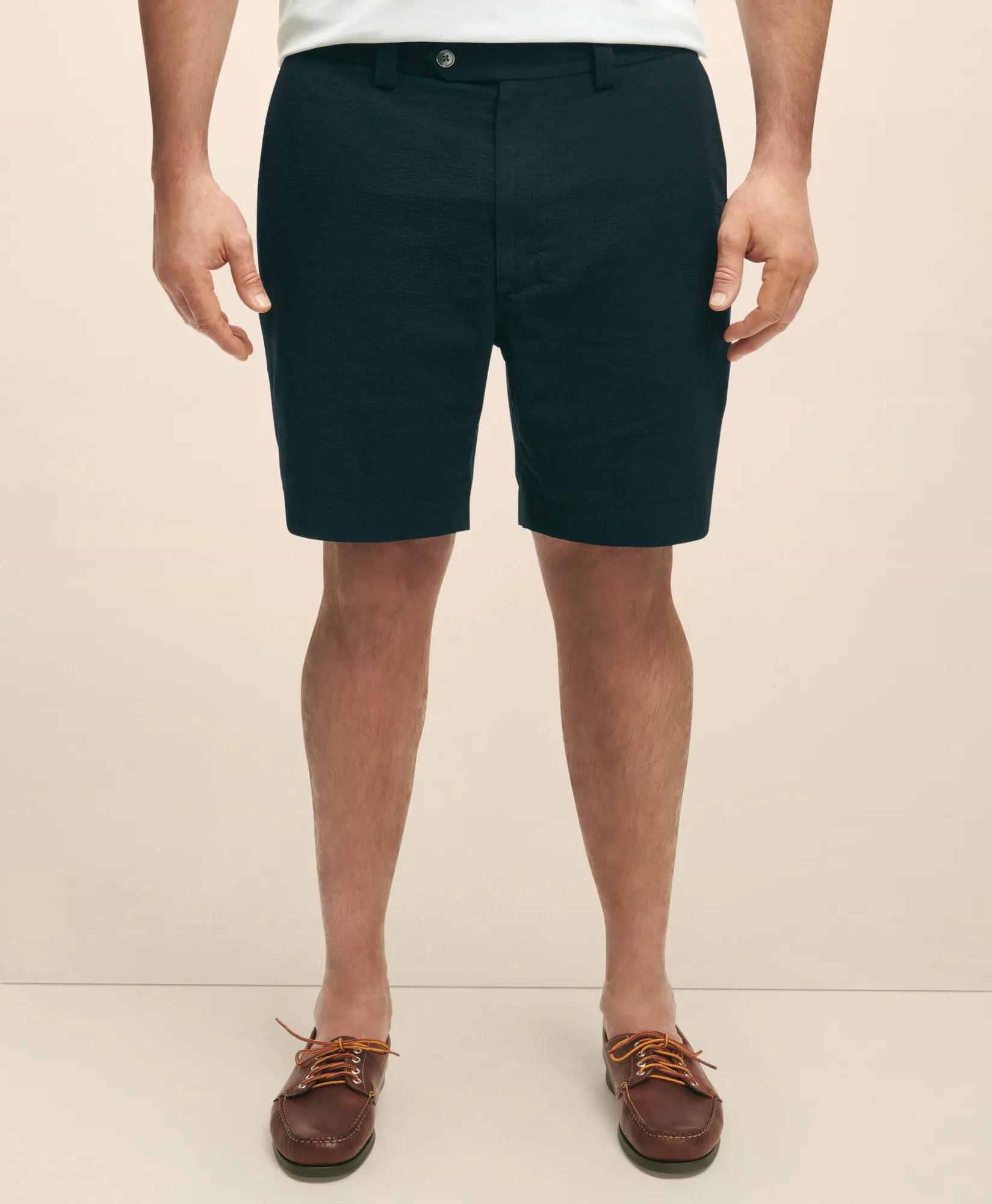 Big & Tall Cotton Seersucker Shorts