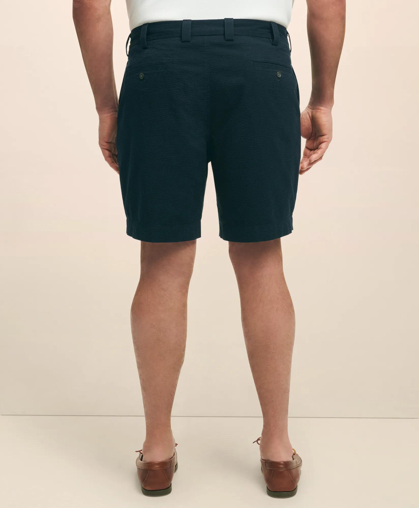 Big & Tall Cotton Seersucker Shorts