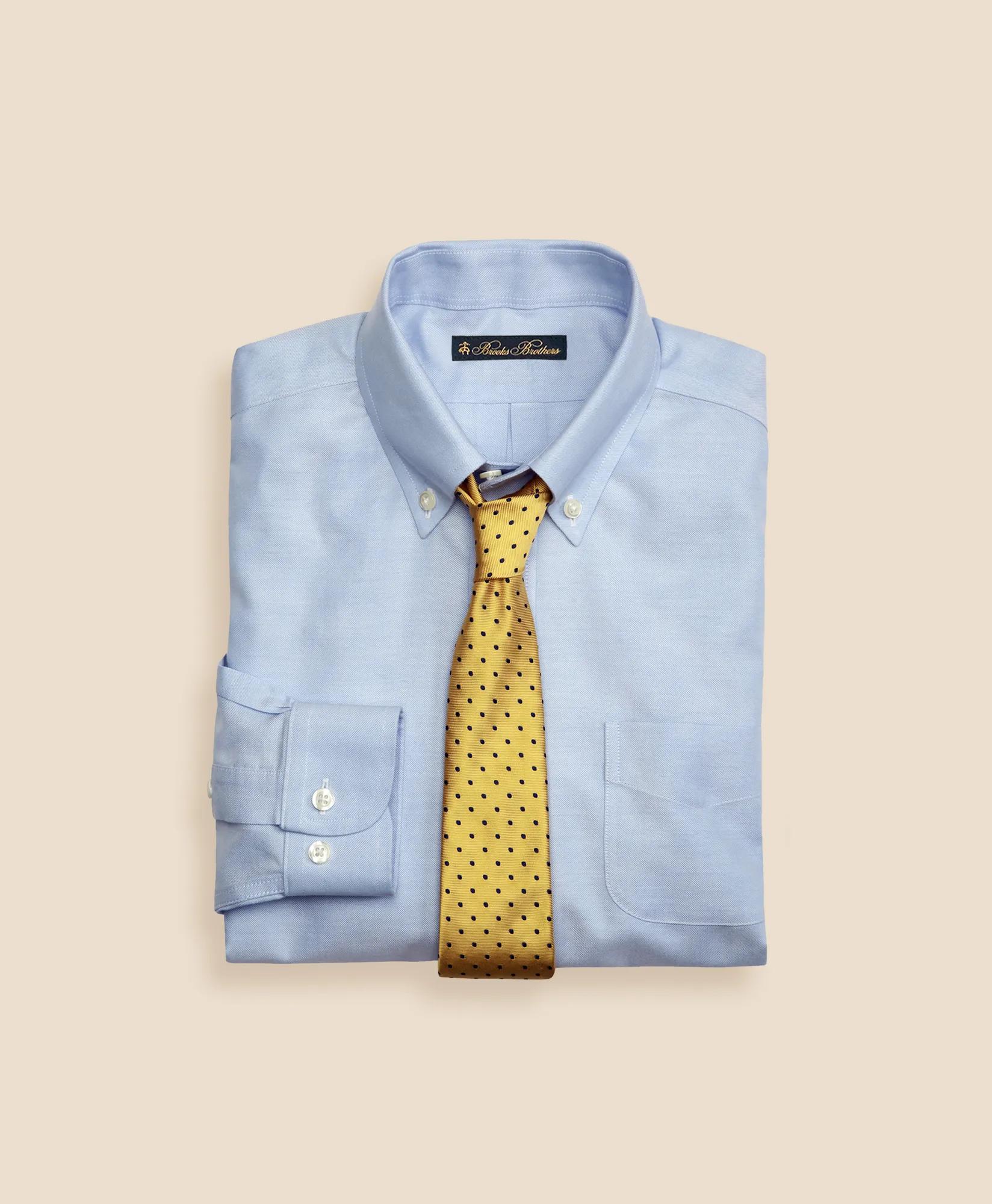 Boys Non-Iron Supima® Oxford Polo Button-Down Dress Shirt, image 1