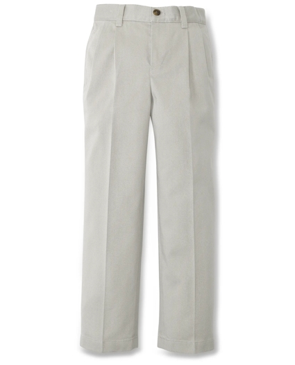 Boy's Pleat-front Non-Iron Chinos
