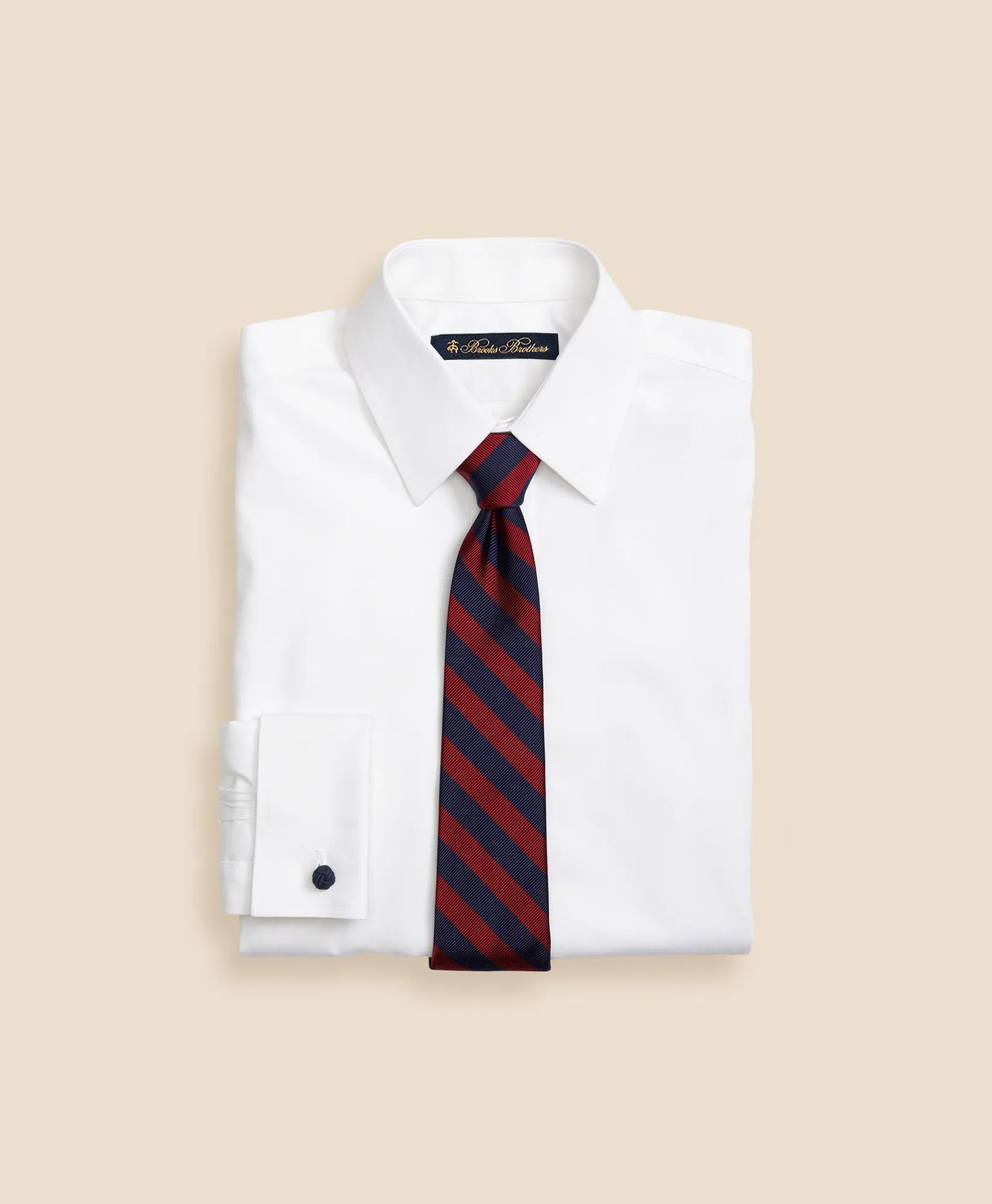Boys Supima&reg; Cotton Pinpoint Non-Iron French Cuff Dress Shirt, image 1