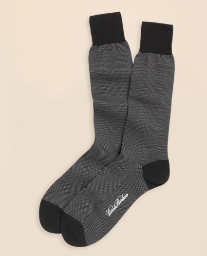 Cotton Bird's Eye Crew Socks