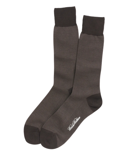 Cotton Bird's Eye Crew Socks