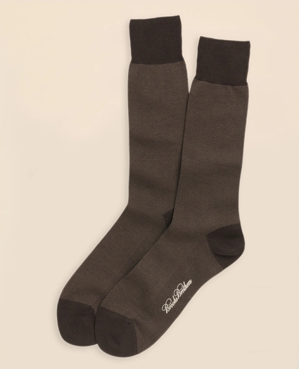 Cotton Bird's Eye Crew Socks