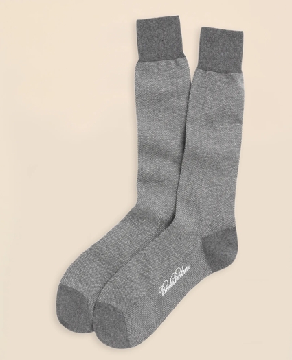 Cotton Bird's Eye Crew Socks