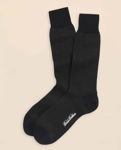 Cotton Bird's Eye Crew Socks